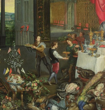 Allegory of Taste (detail) by Jan the Elder Brueghel